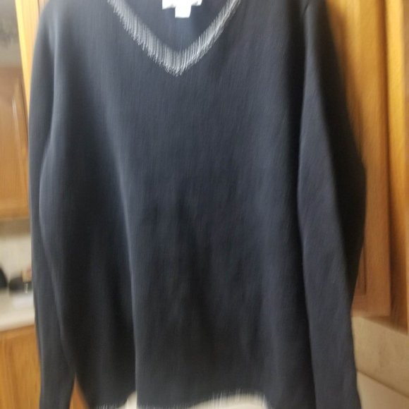 cj banks by christopher & banks womens sweater black size 1x - Picture 5 of 11